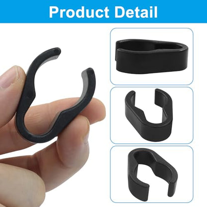 30Pcs Microphone Cable Clip, Durable Plastic Mic Clamps Microphone Stand Cable Holders, Universal Mic Boompole Clips for Setup/Fits 15/20/25mm Diameter Poles（15|20|25mm） - size: 15mm/20mm/25mm