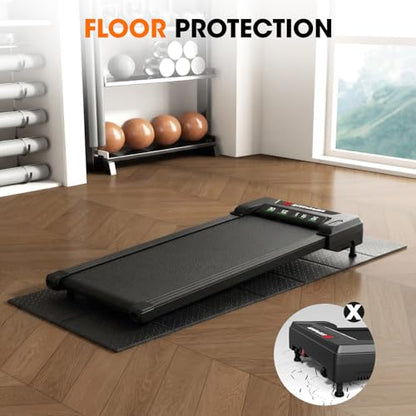 Stepwaver Walking Pad Mat for Carpet, 68"x24" Treamill Mat for Hardwood Floors, High Density, 0.2" Thickness, Folable, Floor Protection Mats for Bike, Elliptical, Treadmill - size: 68"L x 24"W x 0.3"Th