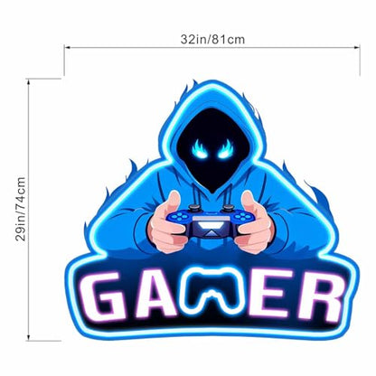 Gamer Wall Decals for Boys Room: Gaming Theme Boys Bedroom Decor with Peel and Stick Removable Vinyl Wall Stickers for Boy Ages 1-12 Year