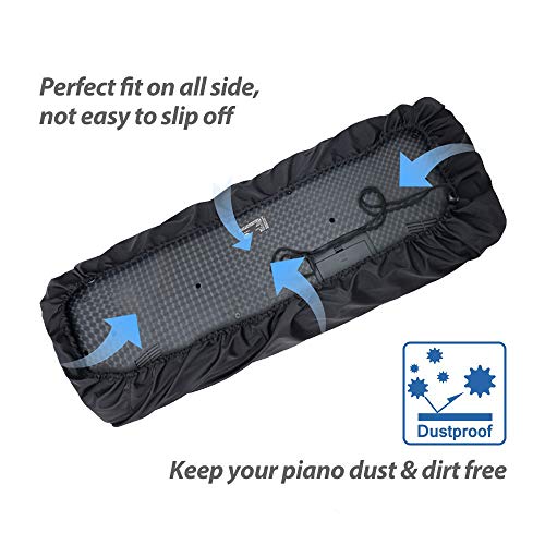 Ruibo 88 Key Keyboard Cover / Electronic Piano Keyboard Dust Cover with Drawstring made of 420D Oxford - size: 88 Key