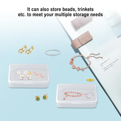 Blank Card Case, 6 Pack Clear Plastic Card Deck Box, Snaps Closed - Storage Box for Base Ball Trading Cards, Business Cards & More - color: 6 PCS Clear
