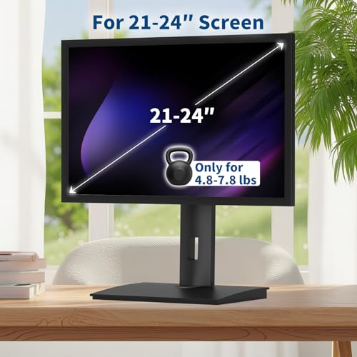 Vesa Monitor Stand with Spring-Adjustable Height, Swivel, Tilt, Rotation Vesa Stand, Compatible with Monitors Within 27 inch and Weighing Between 4.8-7.8lb (Black, Only for 4.8-7.8 lb Monitor) - size: Only for 4.8-7.8 lb Monitor