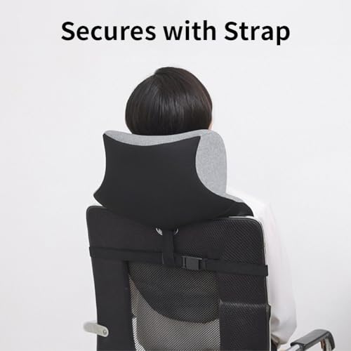 Office Chair Headrest, Adjustable Neck Support Pillow with Removable Washable Cover - Head Rest Attachment for Office Chairs and Wheelchairs, Neck Pillow for Desk Chair Napping (Pink) - color: Pink