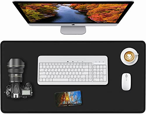 Gaming Mouse Pad, Large Mouse Pad, Waterproof Premium-Textured Mouse Mat, Extended Desk Keyboard Mousepad Non-Slip Mousepad Rubber Base for Game, Office, Esports Pros, Home, 31.5 x 11.8 in, Black - color: Black, size: XL
