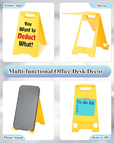 Funny Desk Shelf Decor, Want Deduct Mini Desk Sign | Want Deduct Sign, Funny Shelf Sign, Home Office Decor, Mini Desk Sign - style: You Want To Deduct What