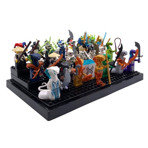 2 Pack Minifigure Display Case for LEGO, 3-Tier Acrylic Box, Black | Acrylic, Dustproof, 3 Removable Tiered Steps, Holds 70 Minifigures, Stackable, Desk Display, Gift for Collectors, Black - style: 2 PACK