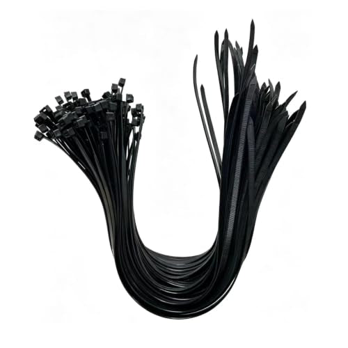 Cable Zip Ties, Heavy Duty Self Locking Zipties, 100 Pack Black 22 Inch 120LB, Nylon Cord Management,Plastic Wire Ties for Office,Home,Garden,Workshop(22"Black-120LB) - size: 22"Black-120LB