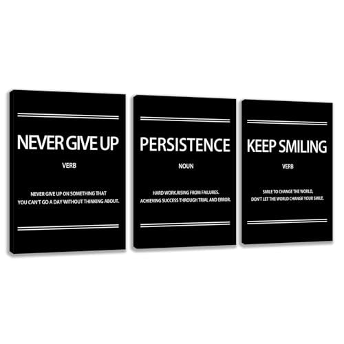 Motivational Wall Decor Paintings Inspirational Office Wall Decor Posters Prints 3 Pieces Bedroom Decor Living Room Office Canvas Picture Wall Painting Home Decoration Framed Artwork (36''W x 16''H) - color: Decor-26, size: 12 x 16 inch x 3pcs