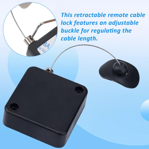 2PCS TV Remote Leash Retractable Remote Control Tether Never Lose Your Remotes Again 3ft Adjustable Security Control Leash for TV Remotes Controler, Tablets Showroom, Gaming Controller
