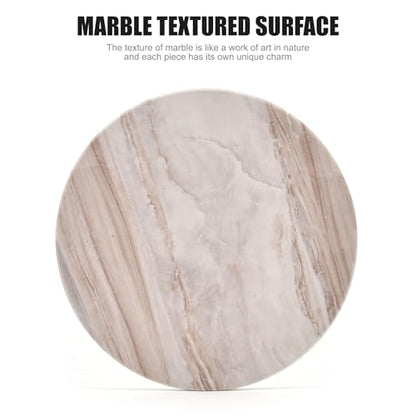 6Pcs Drink Coasters with Holder, Marble Style Ceramic Drink Coaster, Absorbent Coasters Set Suitable for Kinds of Cups, Modern Style Coaster for Coffee Table, 4 Inches - color: Marble Style