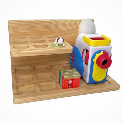 Storage Shelf with Little Tikes for Story Dream Machine Books Starter Set, Wall Display Stand for Story Books, Character and Machine, Only Shelves and Screws