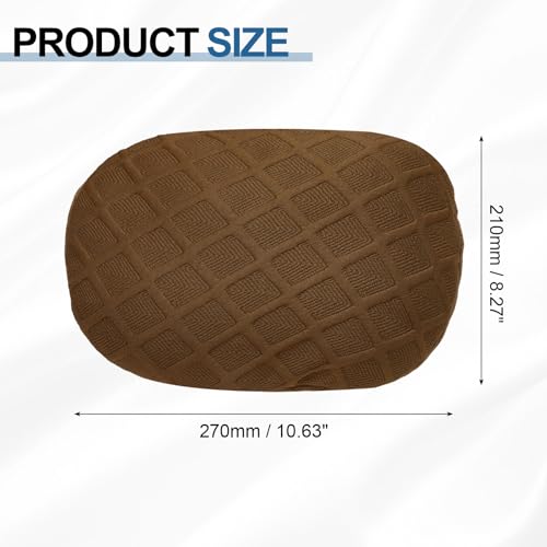 uxcell Office Chair Pillow Cover, Office Chair Headrest Attachment Mesh Removable Headrest Protector for Home Desk Computer Chairs, Brown - color: Brown