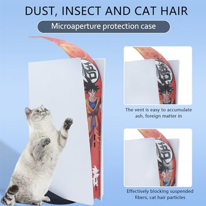 New Version 2.0 Dust Cover Net for PS5 Console, PS5 Heatsink Barrier Pets Hair Anti-dust Cover Dustproof for PlayStation 5 (PA) - color: PA
