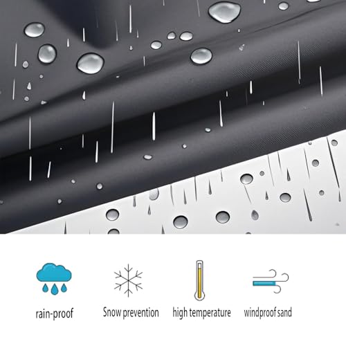 Outdoor Chair Cover Waterproof Sunproof Oxford Fabric with Drawstring - All Weather Protection for Patio, Garden, Balcony Furniture (Black 1 piece) - size: 42"*26.7"*24"(1 piece)