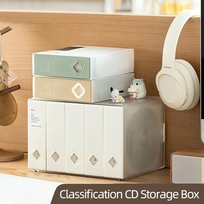 CD Case, 120 Capacity CD/DVD Case Holders Wallet Hard Plastic DVD Disc Cases Storage Binder for Car Home Office Travel (1, 120 Capacity Khaki) - color: 120 Capacity Khaki