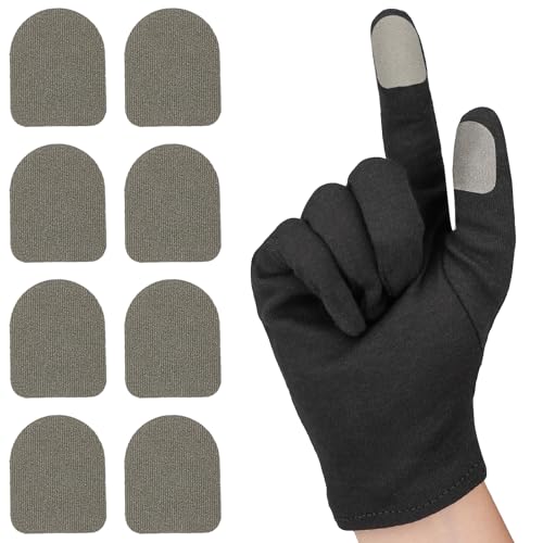 Ultra-Thin Touch Screen Stickers for Gloves, Motorcycle Gloves Touchscreen Stickers, Sensitive Mobile Gaming Accessories for PUBG Call of Duty Mobile Legends, Pack of 10 - size: Pack of 10