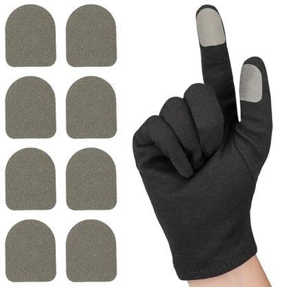 Ultra-Thin Touch Screen Stickers for Gloves, Motorcycle Gloves Touchscreen Stickers, Sensitive Mobile Gaming Accessories for PUBG Call of Duty Mobile Legends, Pack of 10 - size: Pack of 10