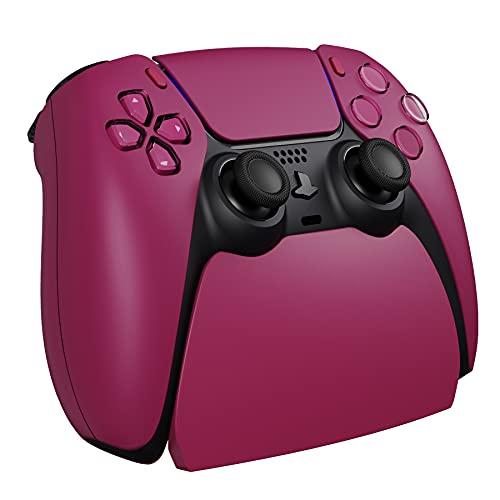 PlayVital Cosmic Red Controller Display Stand for ps5, Gamepad Accessories Desk Holder for ps5 Controller with Rubber Pads - color: Cosmic Red