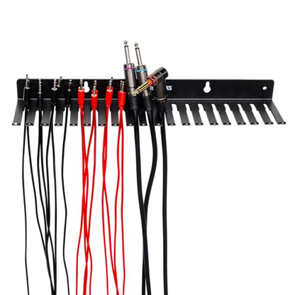Gator Frameworks Wall Mountable Cable Hanger and Organizer with 19 Cable Slots, Ranges from 5-9mm Spaces (GFW-CABLEHANGER) - style: (19) Cable Slots