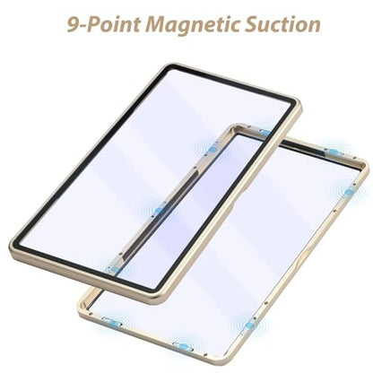 ZINHO Graded Card Case Magnetic Aluminum Alloy Slab Protector Display Case Fits 35PT PSA/CGC/CSG Cards, UV Protection (Gold) - color: Gold, style: PSA Card Case