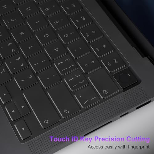 MOSISO 2 PCS Keyboard Cover, Keyboard Protector Compatible with MacBook Neo 13 inch 2026 A18 Pro, Compatible with MacBook Air 15/Air 13.6 M5 M4 M3 M2/ Pro 14/Pro 16 M5/M4/M3/M2/M1/, Translucent Tinted - color: Translucent Tinted