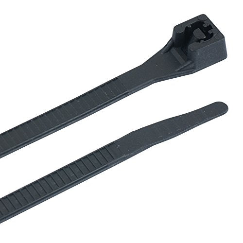 Gardner Bender 46-308UVBM Standard Cable Tie, 0.17" Width, 8" Length, 2" Maximum Bundle Diameter, Ultraviolet Black, (Case of 5) (46-308UVBMN) - color: Uv Black, size: 1000 Pack, style: 8 inch., 75 lb tensile