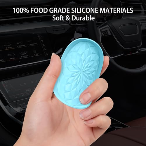 ME.FAN Car Coasters for Cup Holders [4 Pack] - 2.75In Silicone Auto Mug Mats - Universal Non-Slip Recessed Car Interior AccessoriesSky Blue - color: 4pack-sky Blue