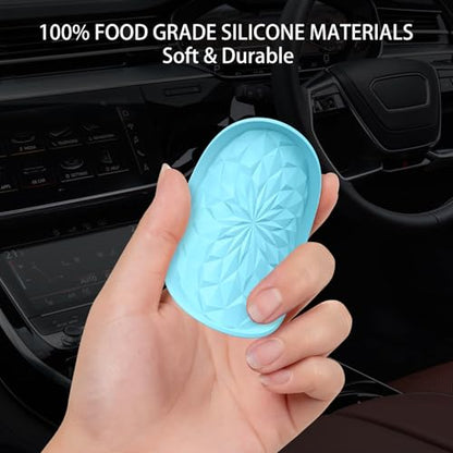 ME.FAN Car Coasters for Cup Holders [4 Pack] - 2.75In Silicone Auto Mug Mats - Universal Non-Slip Recessed Car Interior AccessoriesSky Blue - color: 4pack-sky Blue