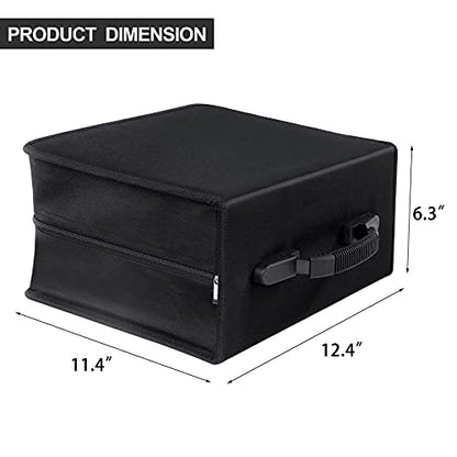 Siveit CD/DVD Binder, CD DVD Case Holder Binder 400 Capacity CD/DVD Wallet Storage Booklet Album Box (White binder, Black) - color: Black, size: White binder