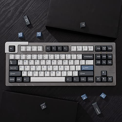 Cherry Arctic Profile Double Shot Keycaps Set of 173 for ANSI/ISO 60, 68, 75, 98 and 108 Layout Cherry Mx Switches, Mechanical Gaming Keyboard - color: arctic keyboard