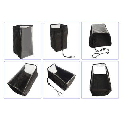 Power Wheelchair Joystick Protector Cover, 10x5Inch Waterproof Electric Wheelchair Control Panel Cover, Universal Controller Handle Cap (Black)