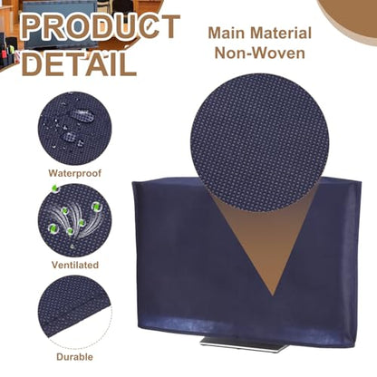 PATIKIL Computer Dust Cover, 42" Monitor Dust Protection Dustproof Cover Case for Desktop PC CPU Protector - 1Pcs (Blue) - size: 42"