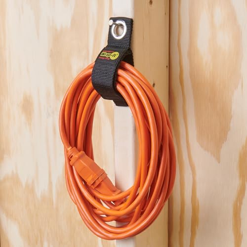 Heavy-Duty Wrap-It Storage Straps - 10" (6-Pack) Silver - Garage Organizer and Electric Cord Holder for Garage Essentials - color: Silver, size: 10-in. (6-Pack)