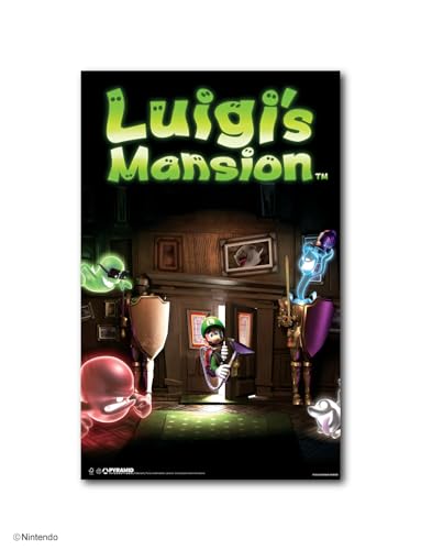 Pyramid America Mario Poster – Super Mario Bros Luigi Mansion Wall Art Gaming 11 x 17 inch – Video Game Room Decor, Room Office & Gamers – Nintendo Decorations