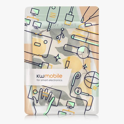 kwmobile Dust Cover Compatible with HP Smart Tank 7005 / Smart Tank 5000 - Printer Case - Yellow/Green/Beige - Lemons - style: Lemons 06-07-11