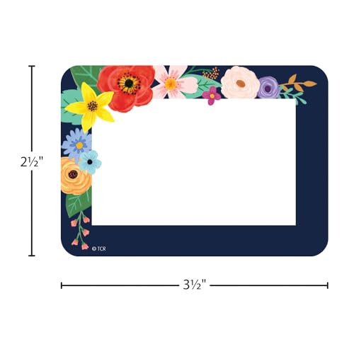 Teacher Created Resources Wildflowers Name Tags/Labels - Multi-Pack (TCR6701)