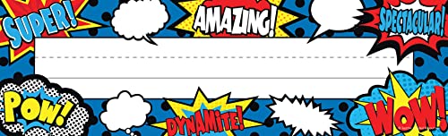 Teacher Created Resources Superhero Flat Name Plates (5588)