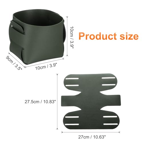 uxcell Valet Tray Organizer, PU Leather Desktop Storage Organizer Box Tray Entryway Table Bedside Nightstand Catchall Vanity Tray for Jewelry Key Coin Watch Wallet (Green) - color: Green
