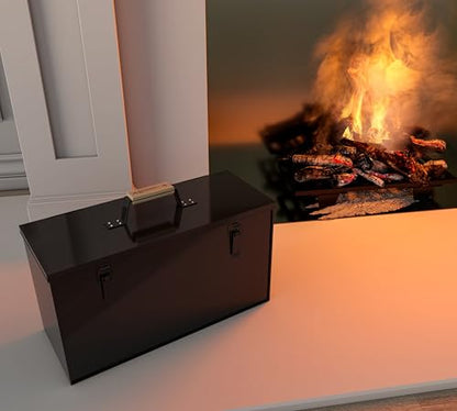 Fire Beauty Ash Bucket, Black, FB204 - size: Large(4 Gallon)