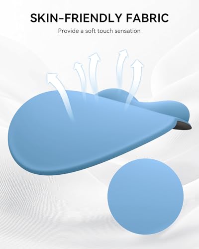 Mouse Pad with Wrist Rest, Ergonomic Mouse Pads for Desk, Office Non-Slip Mousepad with Gel Wrist Support(Denim Blue, 10.6''L x 9''W) - color: Denim Blue