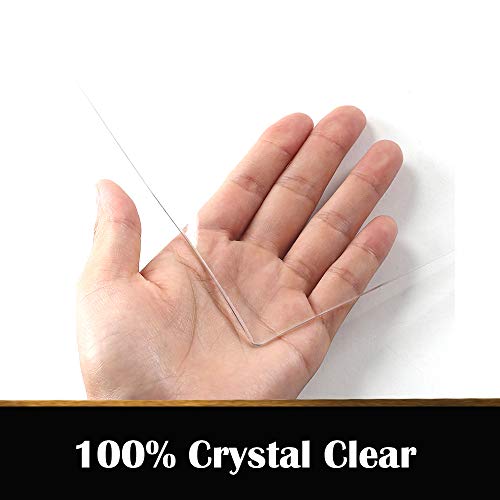 Clear Office Computer Desk Mat Table Protector Pet Feeding Pad Plastic PVC Table Cover Pad Rectangle Protective Desk Cover PVC Vinyl Pads Night Stand Protection Pad Easy Clean Wipeable 12x30 Inch - color: Clear Rectangle, size: 12" x 30"