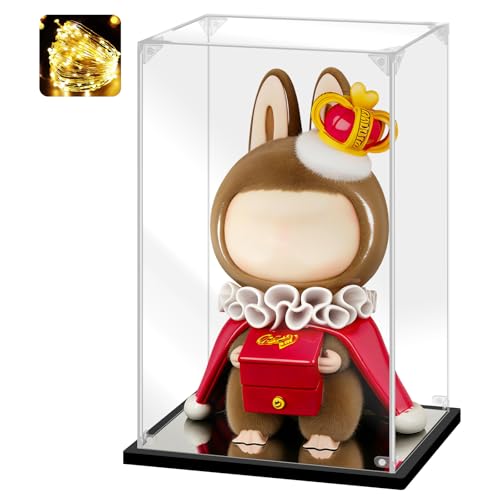 Acrylic Display Case, 9.8×7.8×15.8 Inch Clear Acrylic Display Box with Black Frame, Assemble Collectibles Display Case for Trophy, Action Figures, Dolls & Building Toys - size: 9.8*7.8*15.8inch