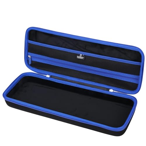Tourmate Hard Storage Case for ASUS ROG II 96/Logitech K 585 Wireless Gaming Keyboard - Travel Case for RK ROYALKLUDGE RK98/RK96/N80/RK61,Aula F87/HERO 68/ S98 Pro(Only Box) (Black & Blue) - color: Black & Blue