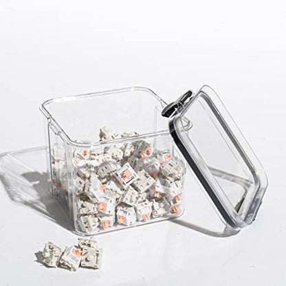 Gliging Switch Storage Mechanical Keyboard Switch Can Keycaps Sealed Can Storage Bottle Display Can Keycap Storage Box - size: Big