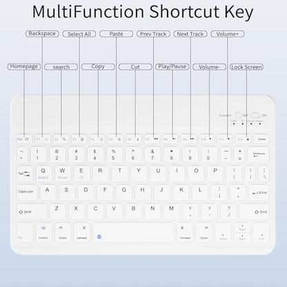 Case with Keyboard for iPad Air 11 Inch M4/M3/M2, Purple | for iPad Air 5th/4th Generation 10.9 Inch, Magnetic Detachable Bluetooth Keyboard Cover with Pencil Holder, Auto Sleep/Wake - color: Purple