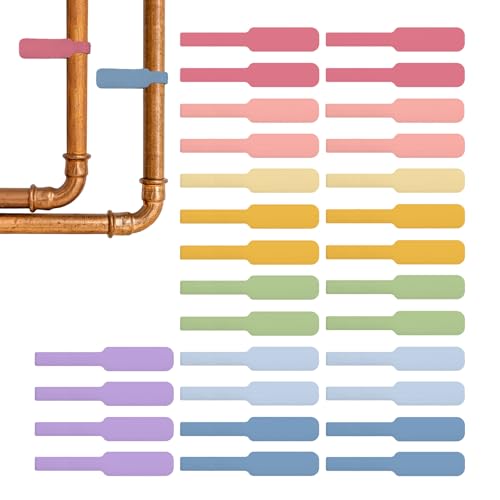 Wrap-It Storage Cable Labels - Large, Macaron (30-Pack) - Colorful Write-On Tags for Basement and Office Organizing - color: Macaron, size: Large