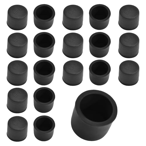RCA Plug Protective Cover 20 Pcs Anti-Dust Protector Caps, Plug Protector Caps for RCA Female Ports and Computers Black Silica Gel - color: Black, size: RCA