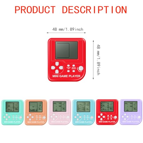 DOEA Video Game Keychain Party Favors,24Pcs Arcade Video Game Keychain,Party Favors for Kids Filled with Bulk Video Game Party Supplies,Birthday Goodie Bag Stuffers