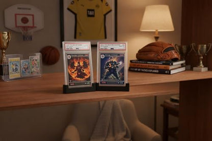 5 Pack PSA Graded Slab Stand – Graded Card Display Holder, Sports Card Display Stand, Trading Card Stand for Graded Cases, Baseball Cards, TCG cards Collectible Card Holder