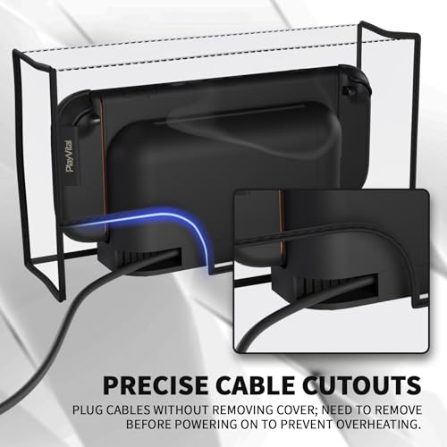 PlayVital Dust Cover for Nintendo Switch 2, Anti-Scratch Dust Guard Waterproof Cover Sleeve for Nintendo Switch 2 Console & Charging Dock -Transparent - color: Transparent